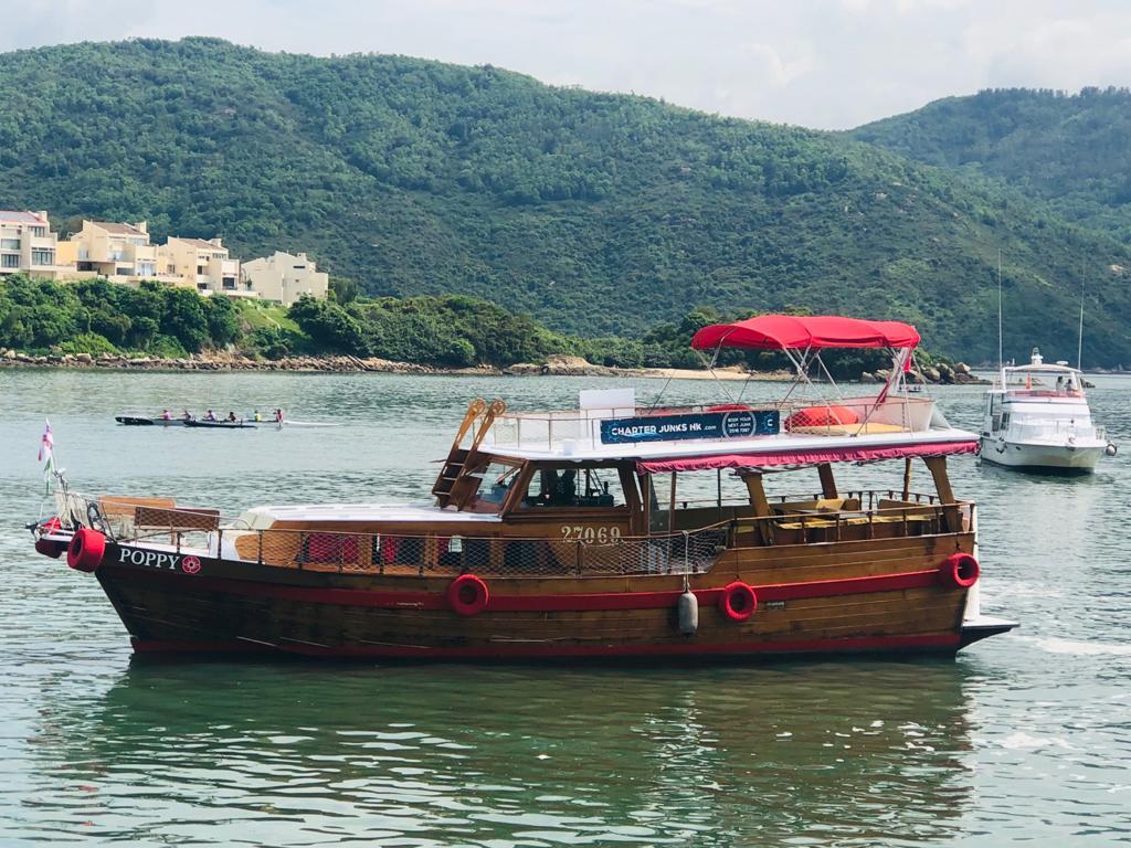 Traditional Hong Kong junk boat